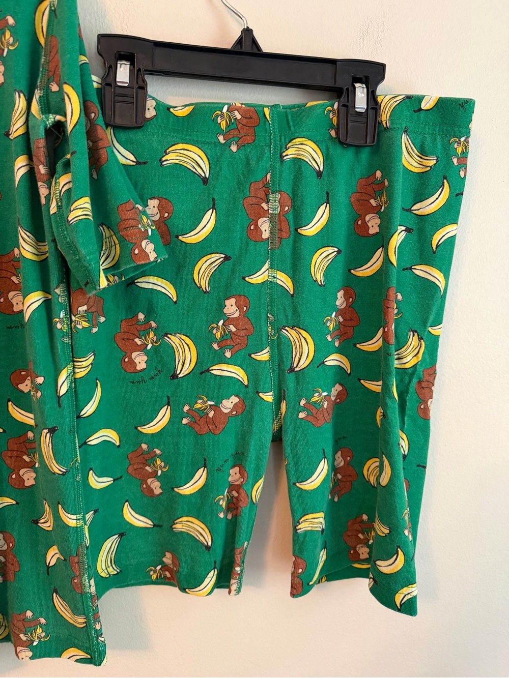 Hanna Andersson Green Curious George Kids Pajama Set - Picture 4 of 4